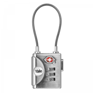 YTP3/32/350/1 - TSA LOCK® Yale 認證鋼索密碼行李鎖