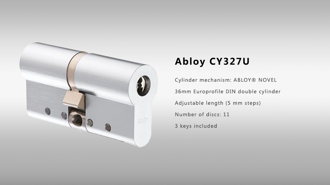 Abloy CY327U c/w 3 Keys 6 Abloy CY327U 1