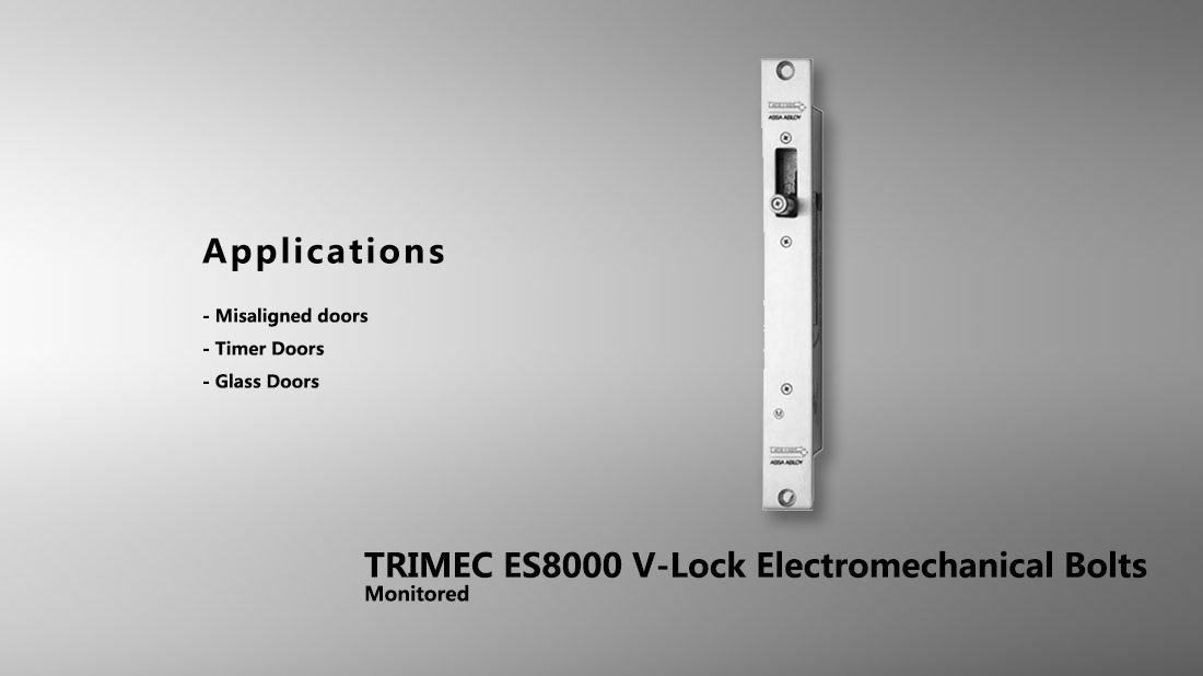 Trimec ES8000 V-lock Electromechanical Bolts 9 ES8000 Vlock ElectromechanicalBolt 51